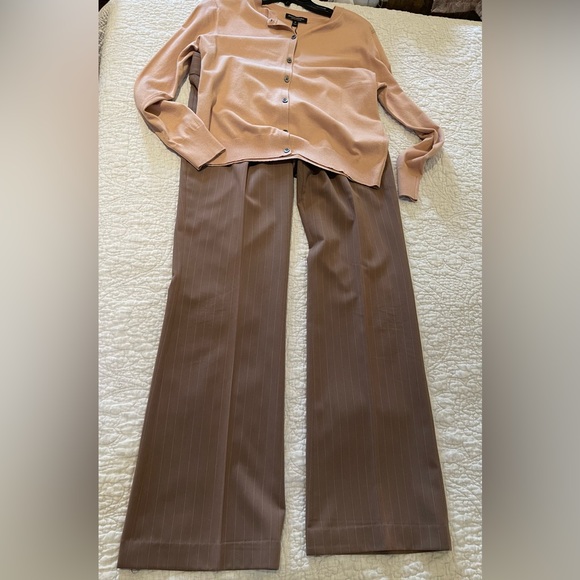 InWear Pants Cafe Latte Brown with Pinstripes, Size EU 40 - Picture 5 of 14